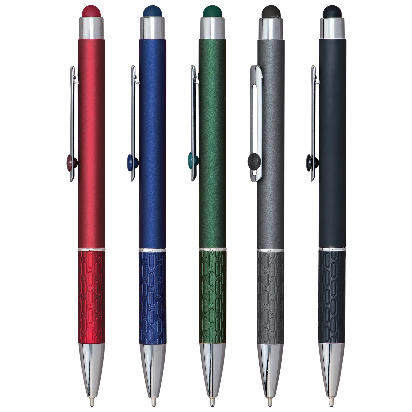 Stylus Pen Recycled Aluminum Chrome Fidget Bead - 5.7 in - blank view 9