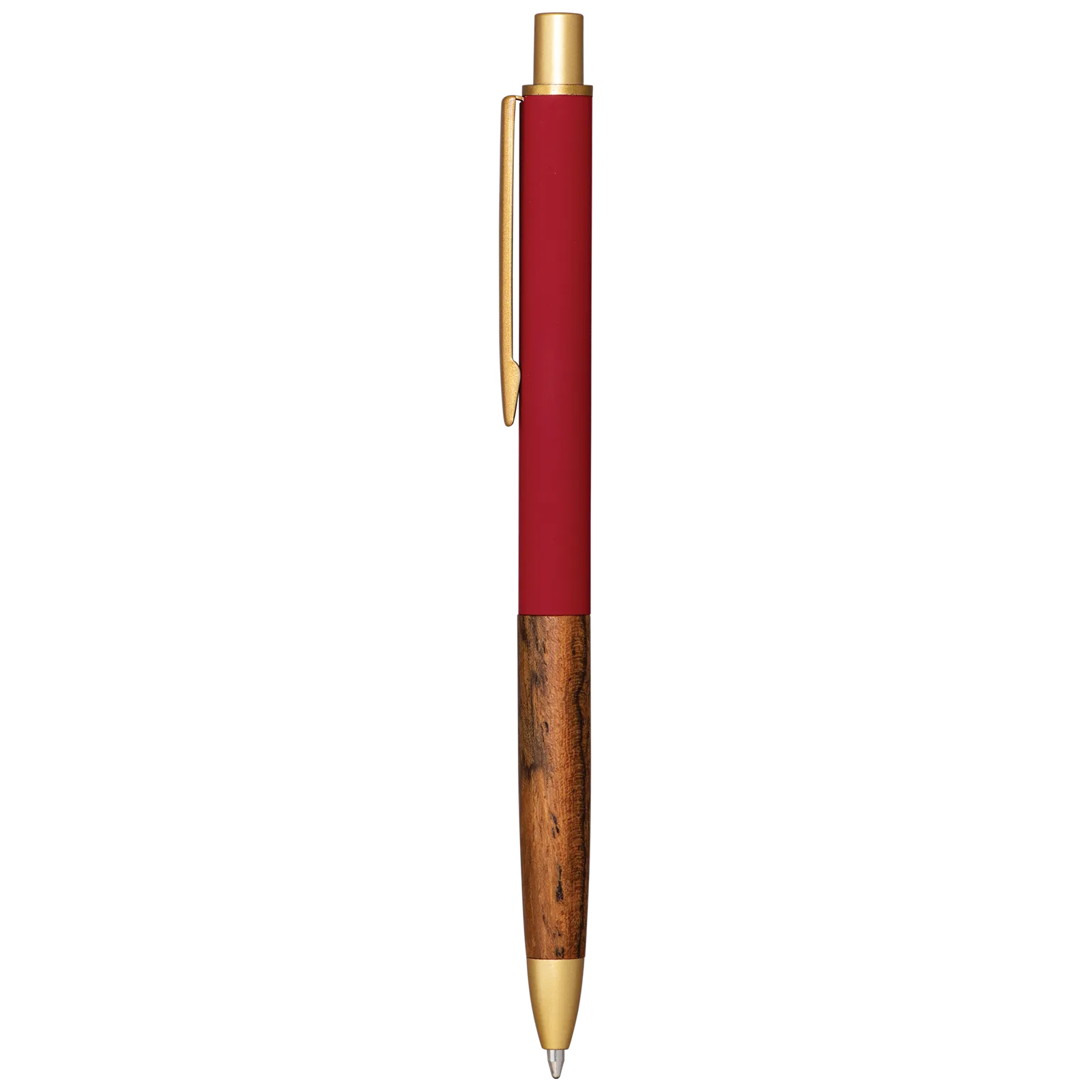 Pen Recycled Aluminum Rosewood Grip Gold Trim - 5.7 in - product view 7