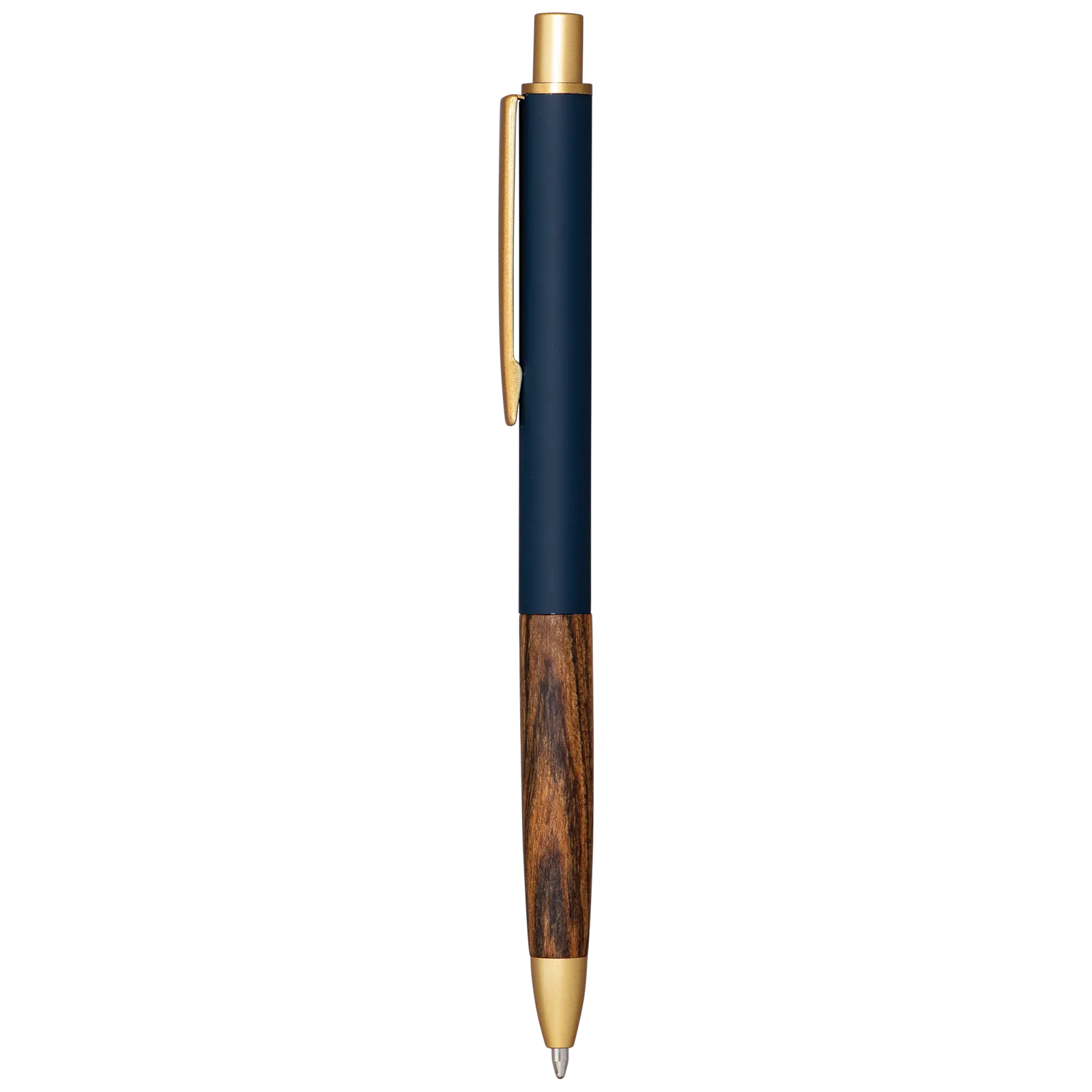 Pen Recycled Aluminum Rosewood Grip Gold Trim - 5.7 in - blank view 8