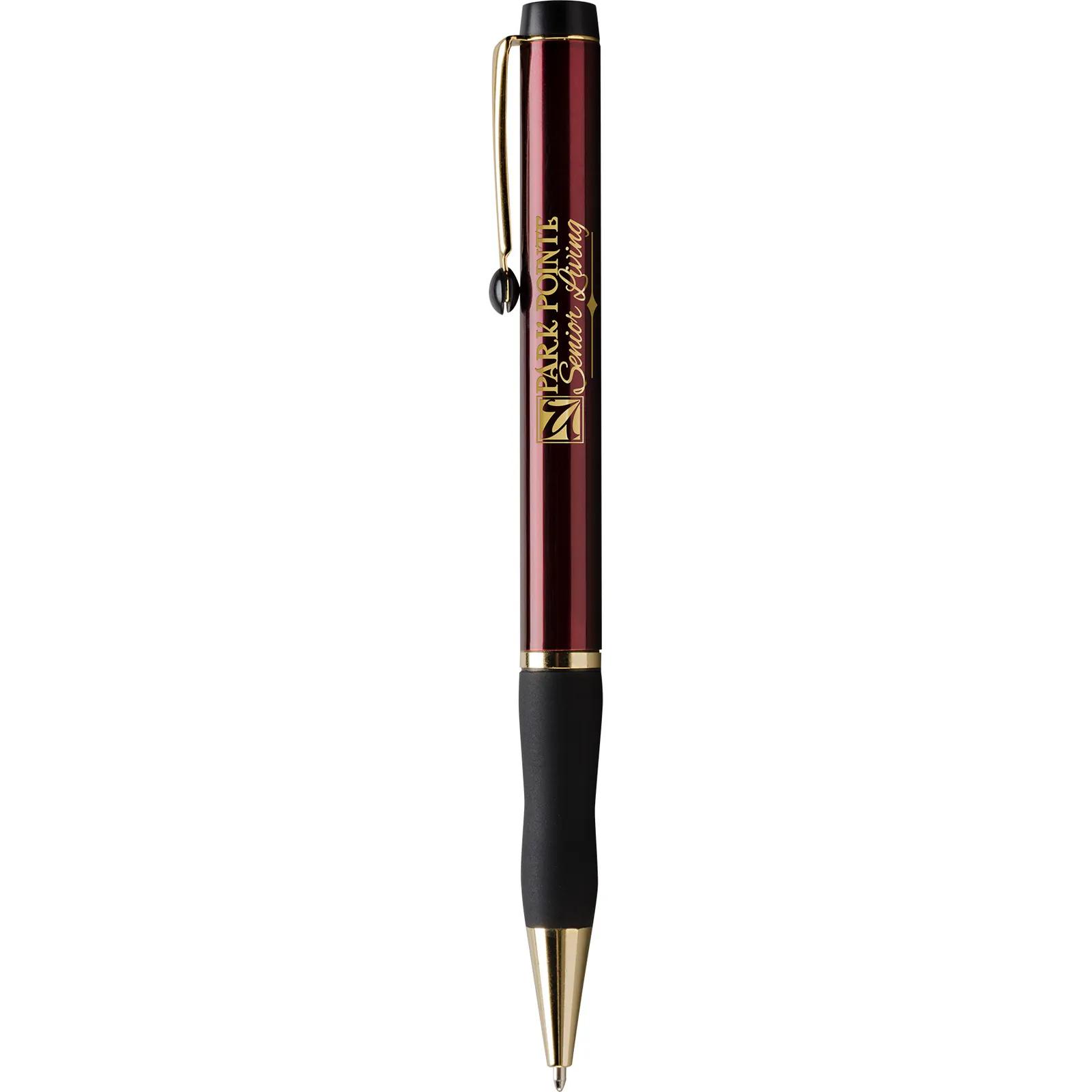Pen Executive Twist Gold Plated Rubber Grip - 5.4 in - product view 2