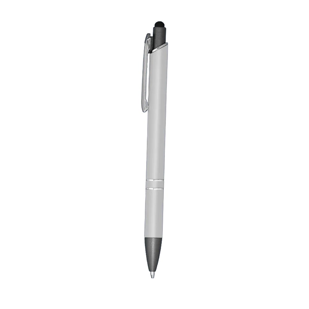Metal Stylus Pen Antimicrobial Soft Touch Gunmetal - 5.8 in - blank view 9