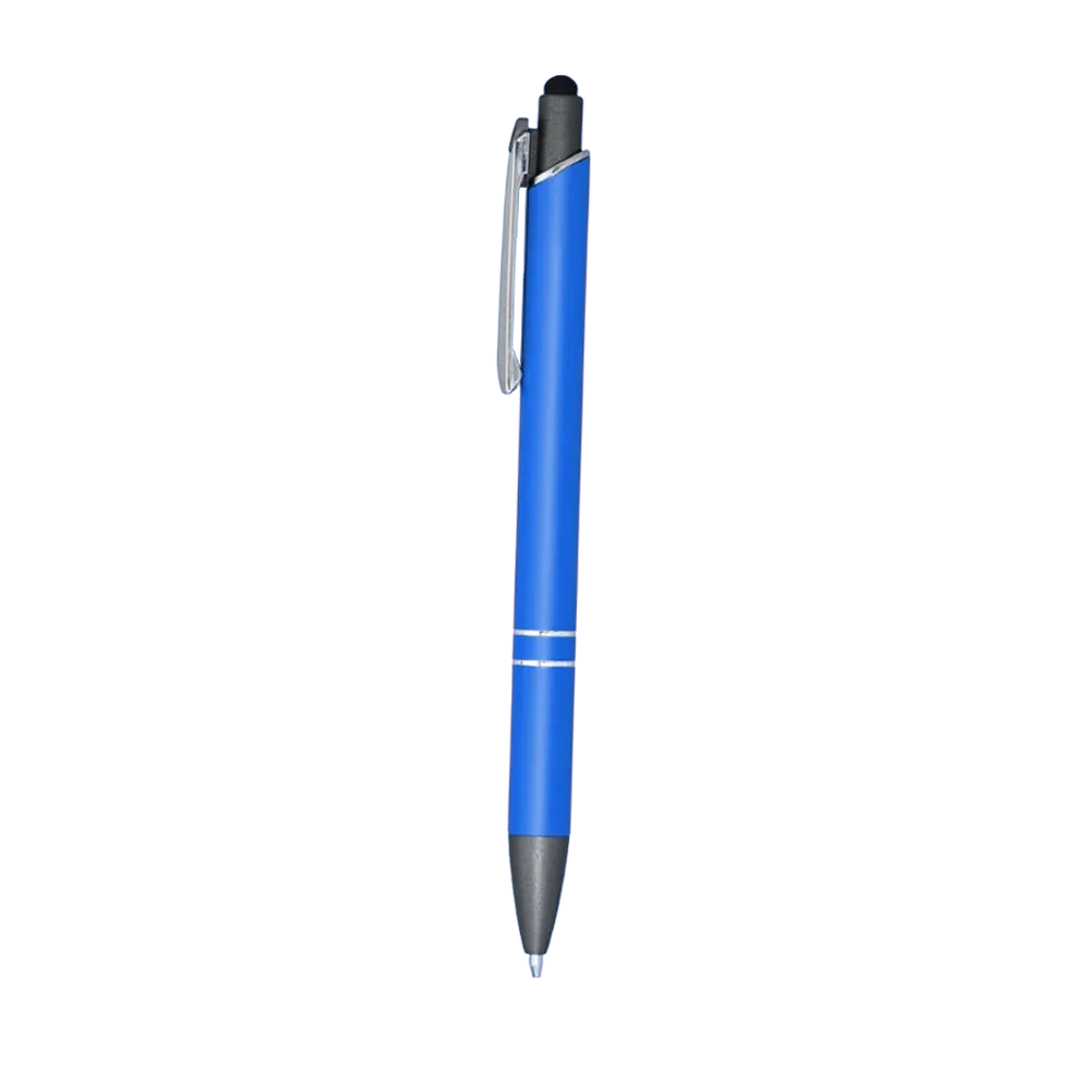 Metal Stylus Pen Antimicrobial Soft Touch Gunmetal - 5.8 in - blank view 11