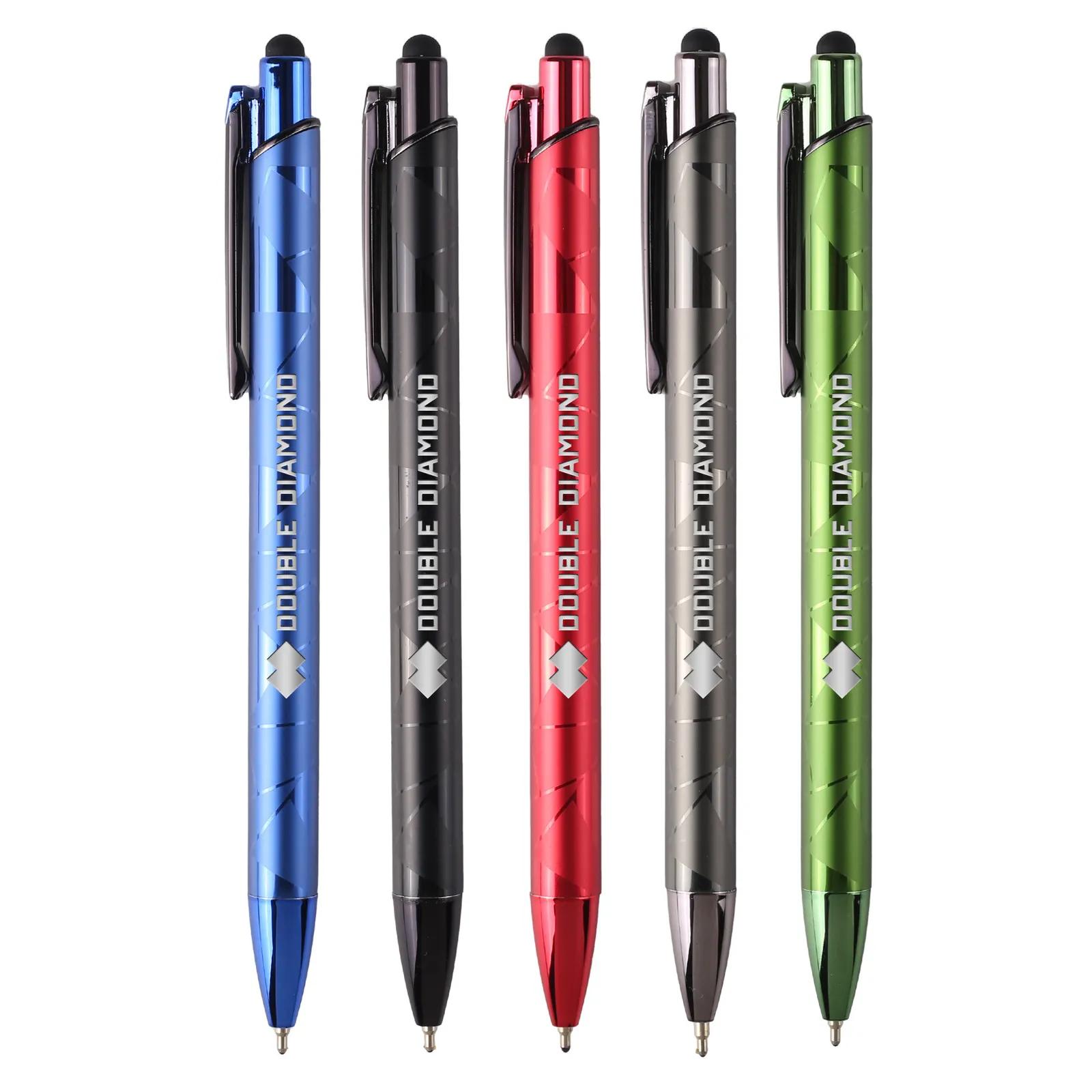 Aluminum Stylus Pen Dual Finish Matte Gloss Jewel Tones