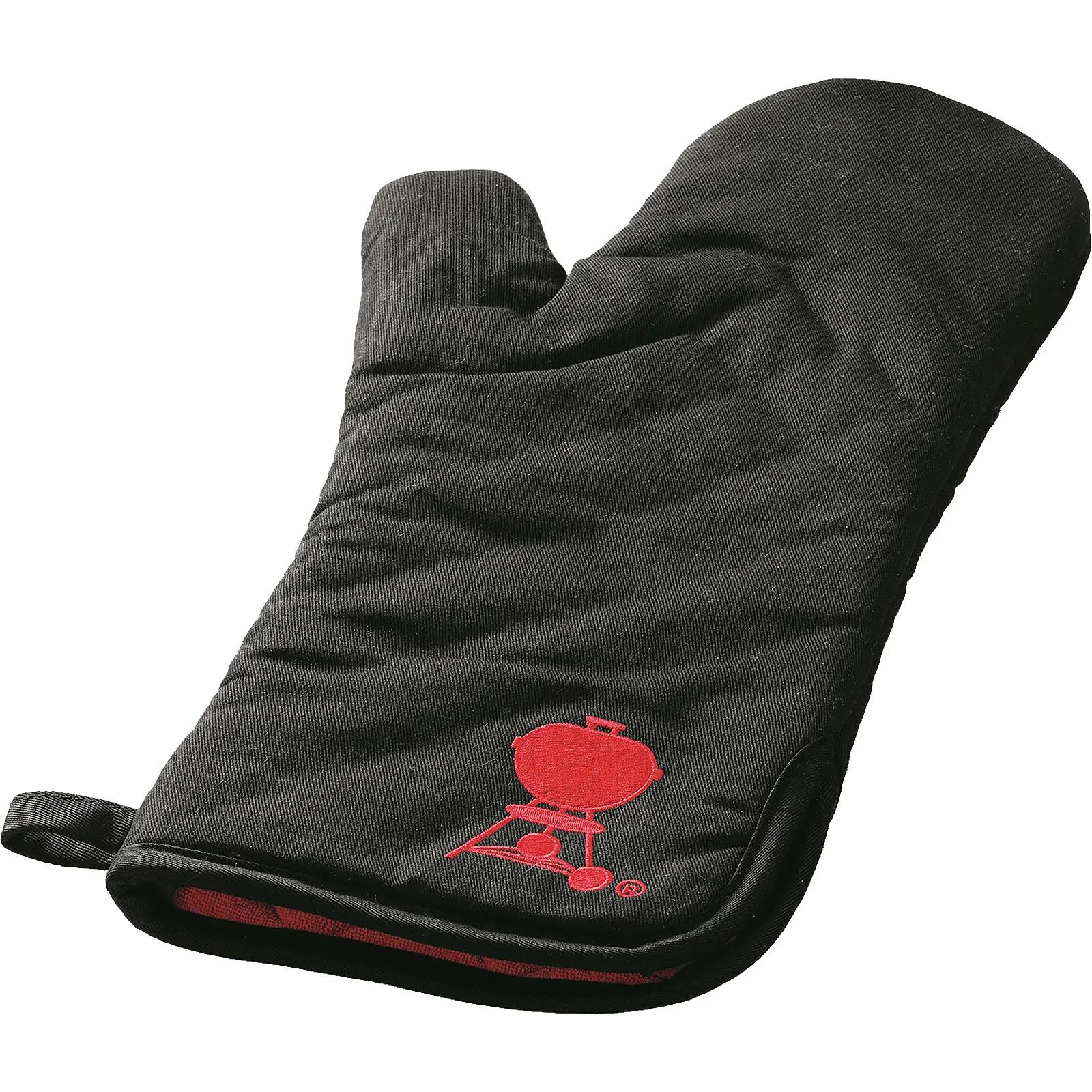 Weber BBQ Mitt Extra Long Cotton Padded Protection - 16 in