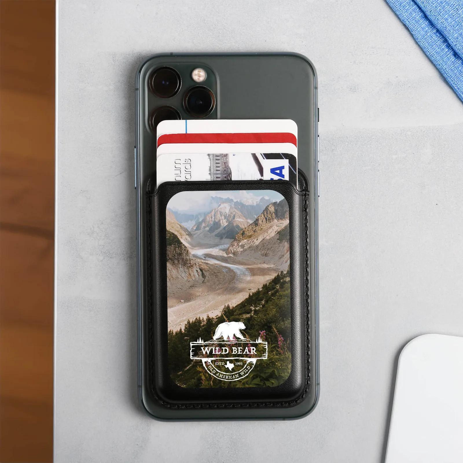 Phone Wallet Magnetic Recycled PU - 2.5 x 4.5 in