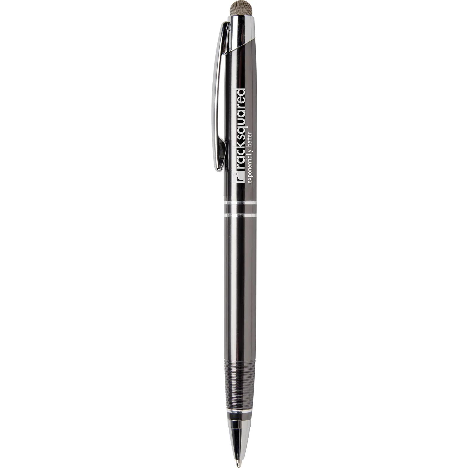 Twist Action Metal Stylus Pen Ribbed Grip - 5.4 in - product view 3