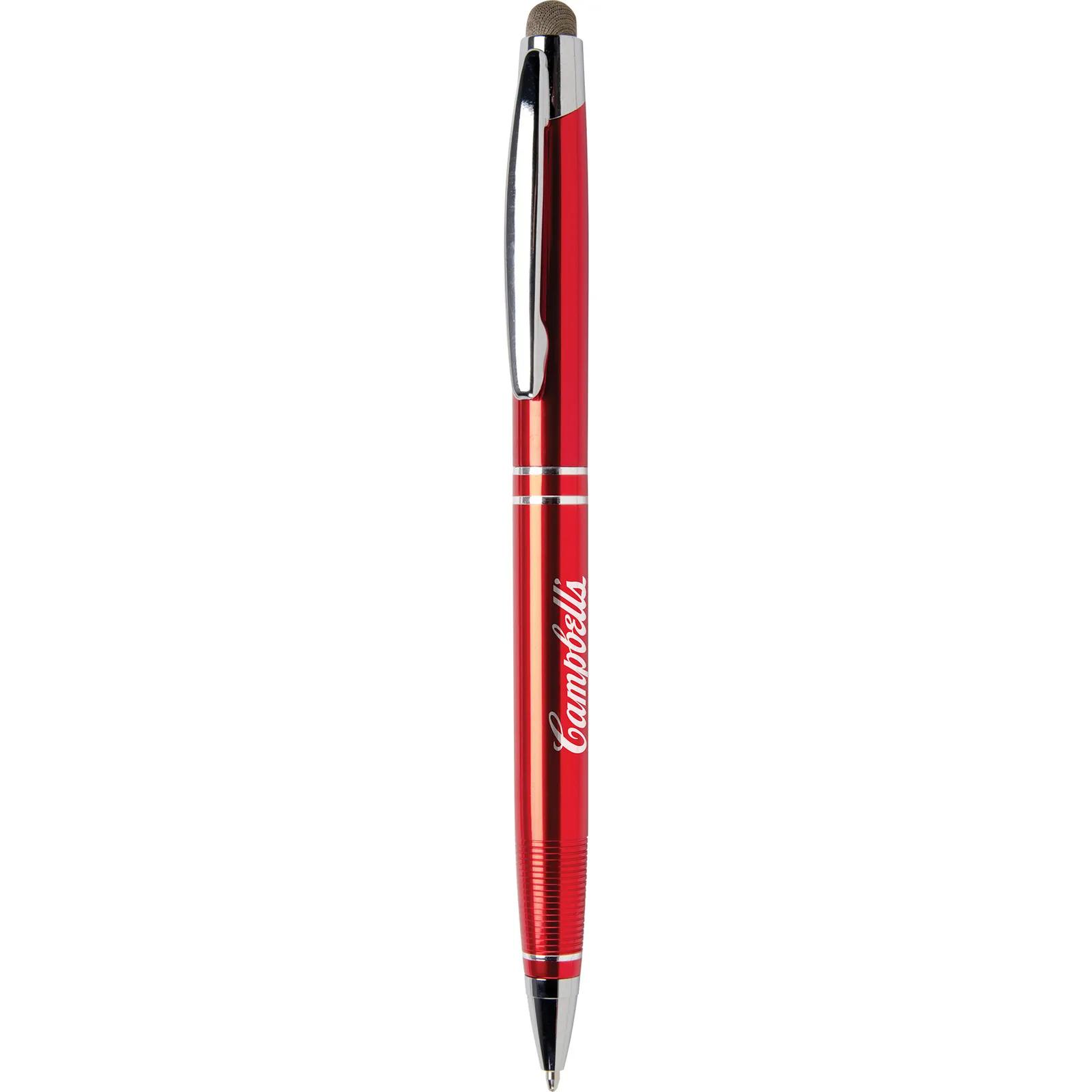 Twist Action Metal Stylus Pen Ribbed Grip - 5.4 in - product view 4