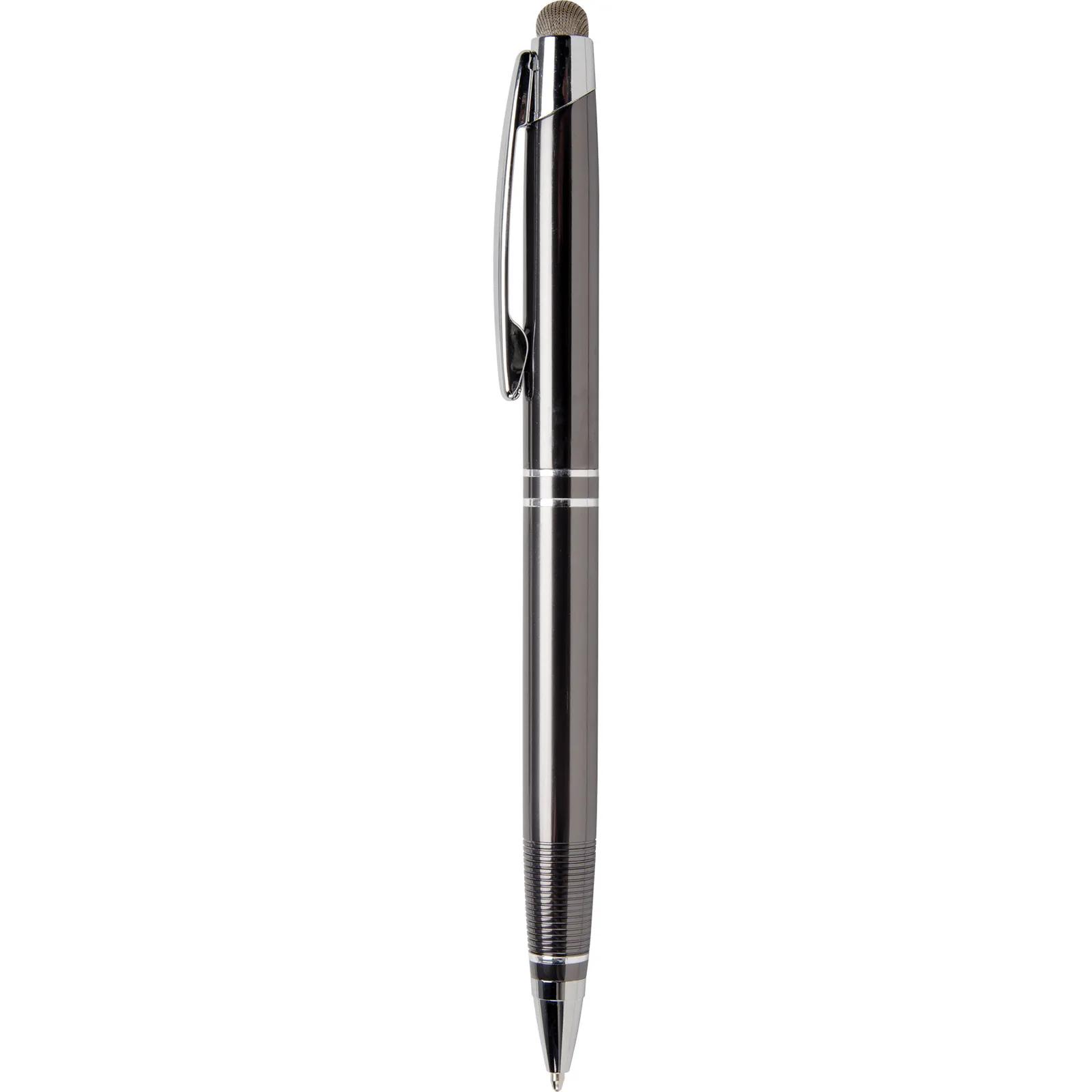 Twist Action Metal Stylus Pen Ribbed Grip - 5.4 in - blank view 6