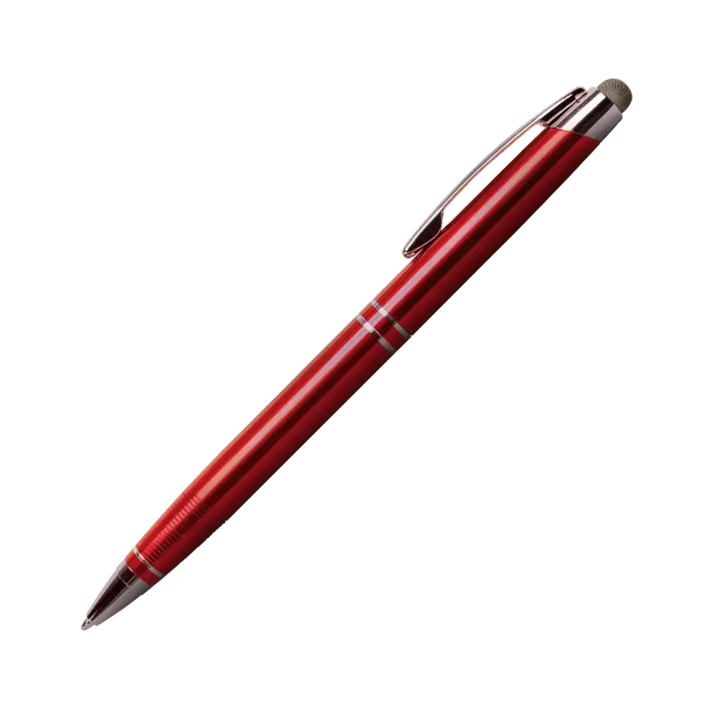 Twist Action Metal Stylus Pen Ribbed Grip - 5.4 in - blank view 7