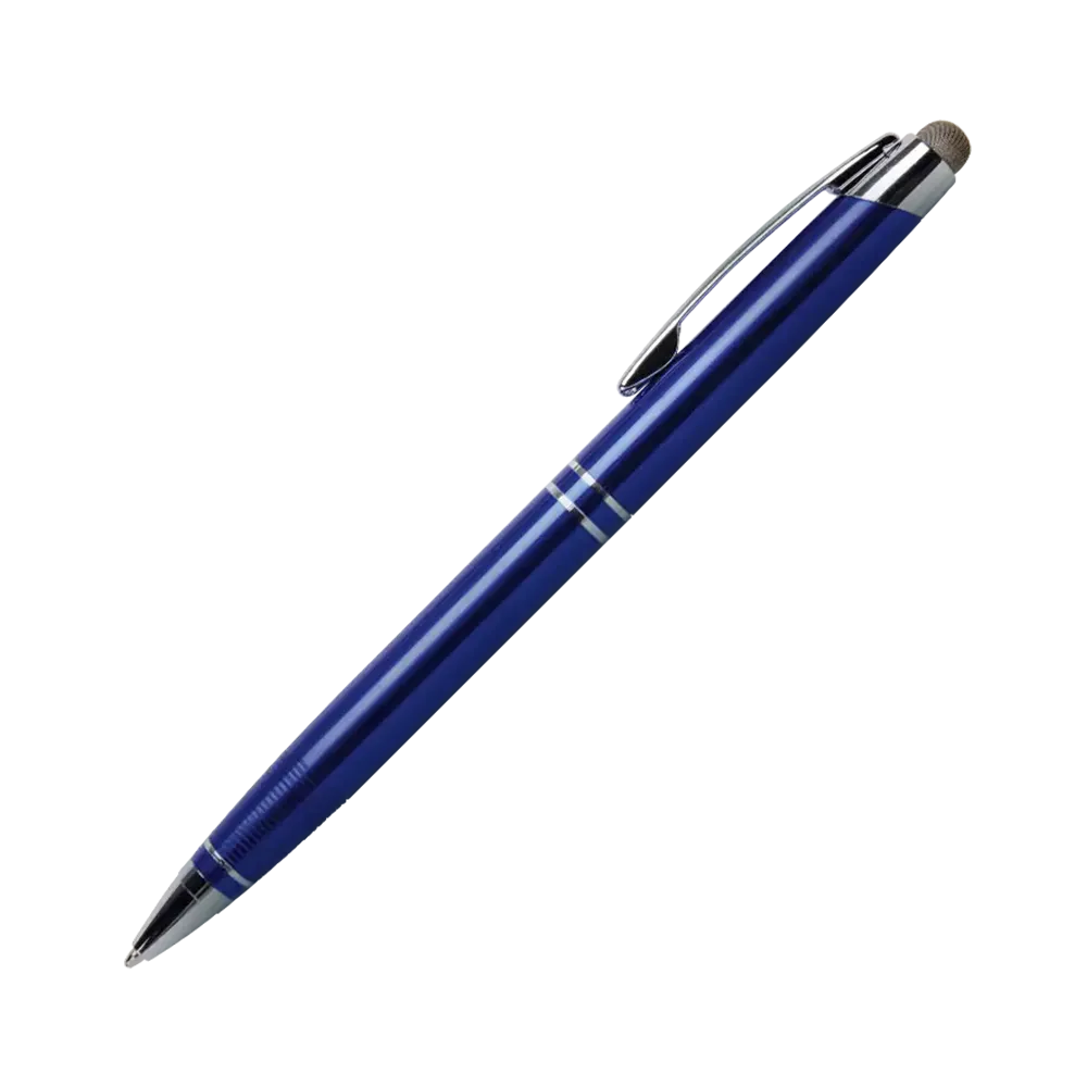 Twist Action Metal Stylus Pen Ribbed Grip - 5.4 in - blank view 11