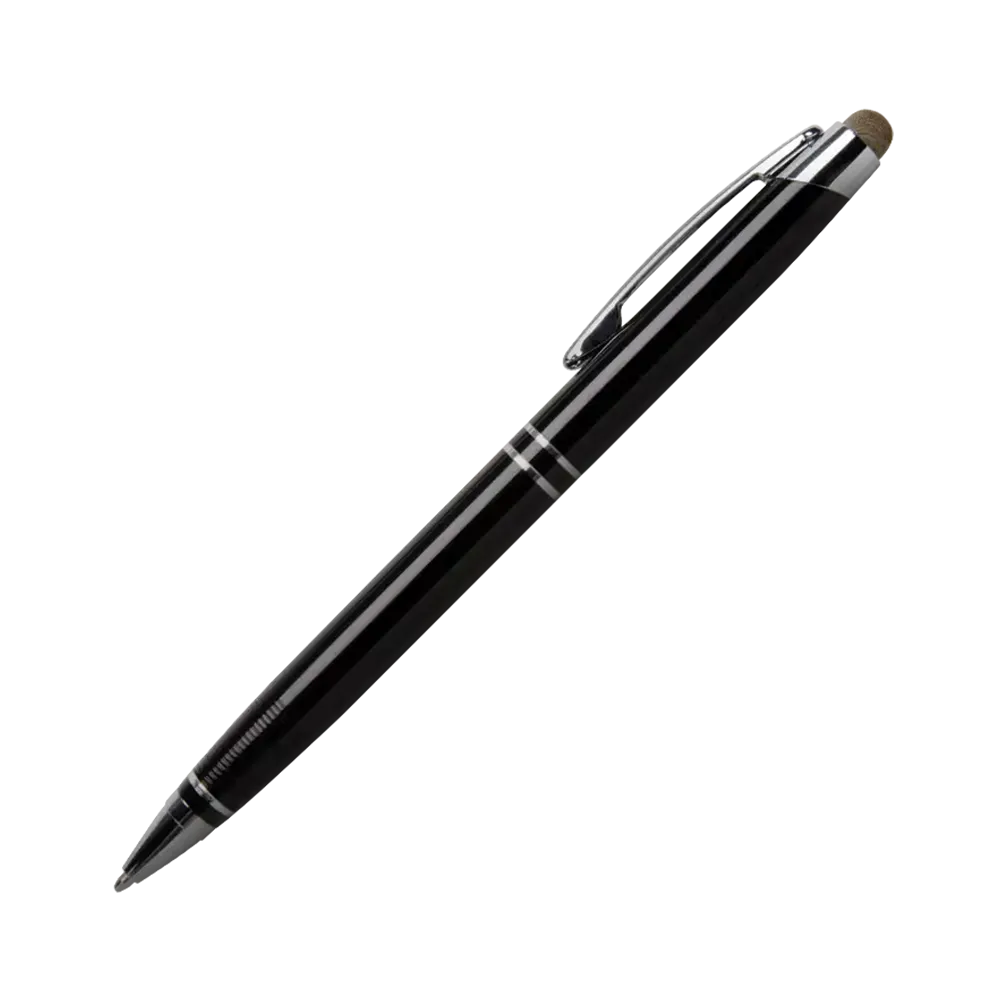 Twist Action Metal Stylus Pen Ribbed Grip - 5.4 in - blank view 13