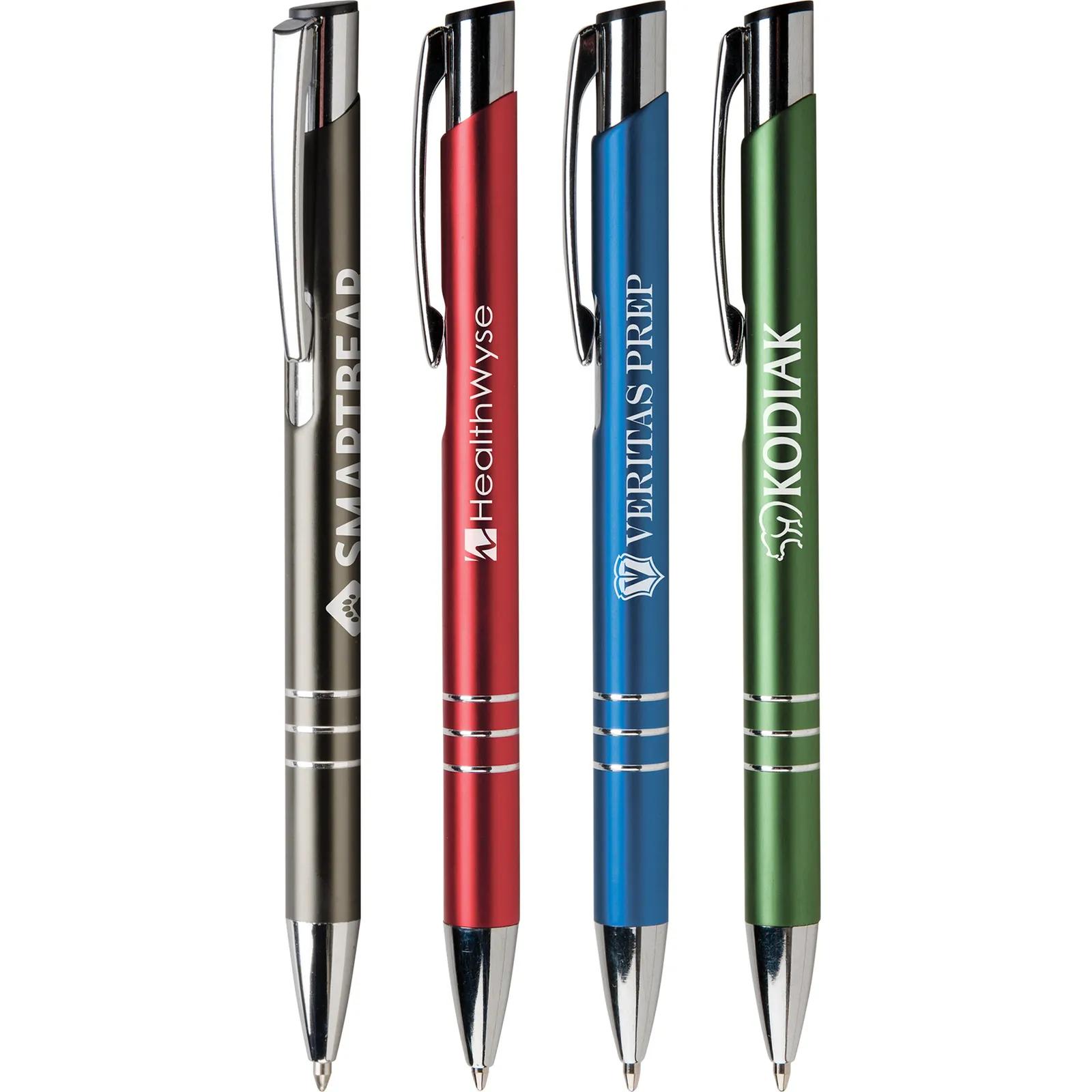Executive Metal Pen Shimmer Finish Silver Accents - 5.4 in