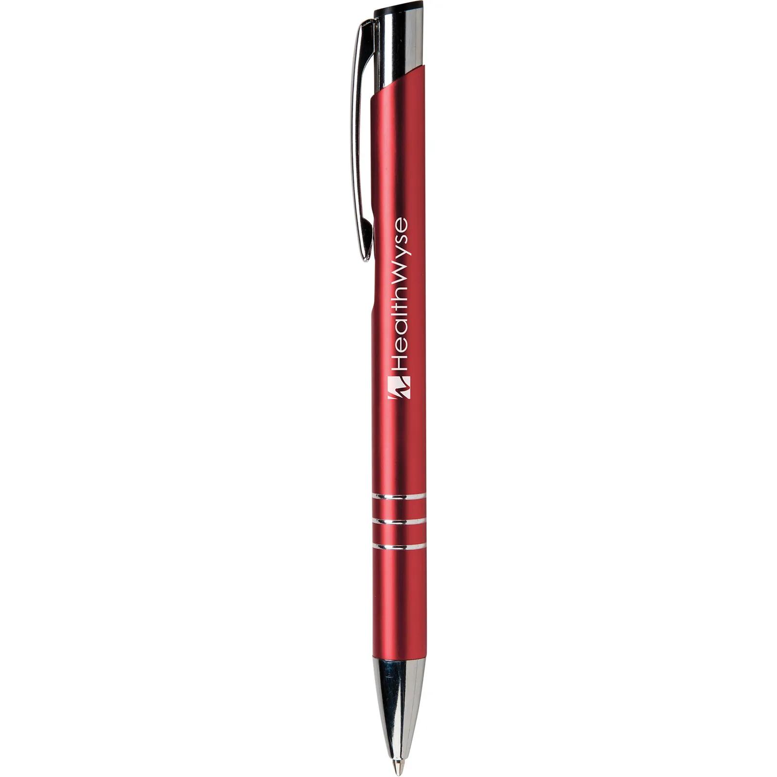 Executive Metal Pen Shimmer Finish Silver Accents - 5.4 in - product view 2