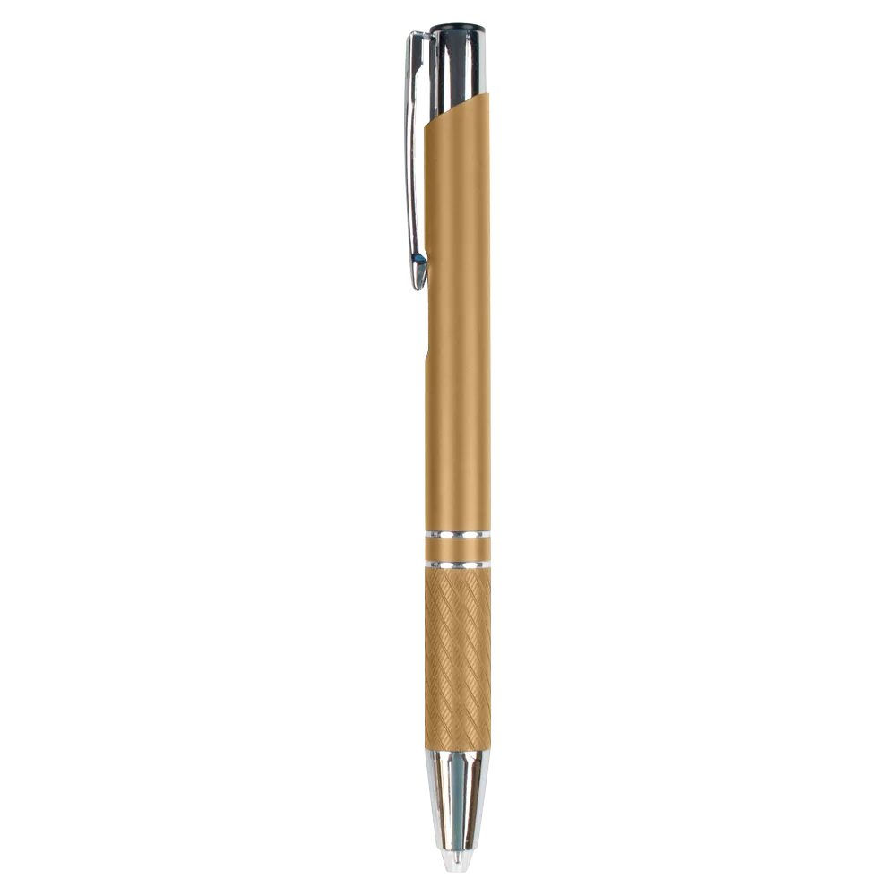 LED Light Metal Pen Knurled Grip Aluminum - 5.4 in - blank view 5