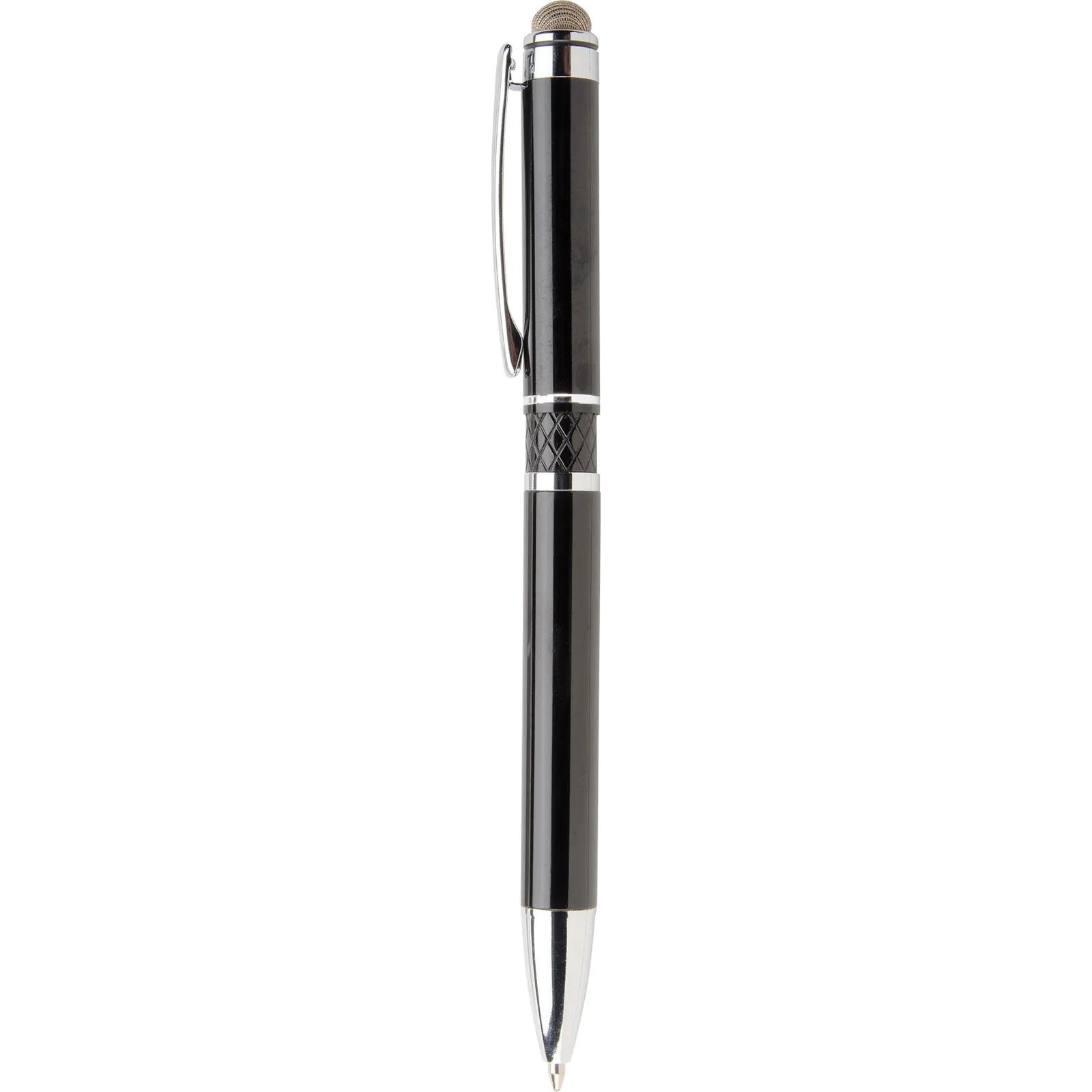 Executive Stylus Pen Microfiber Tip Chrome - 5.6 in - blank view 8