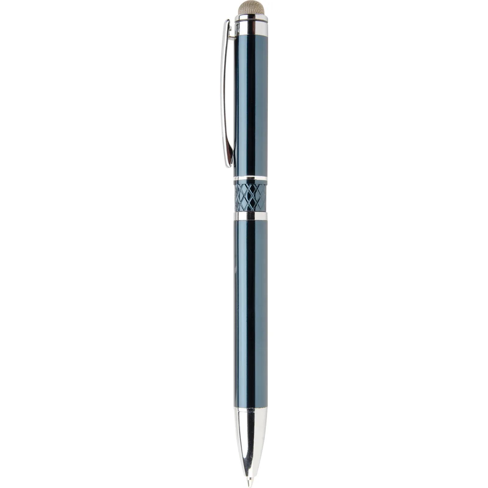 Executive Stylus Pen Microfiber Tip Chrome - 5.6 in - blank view 9