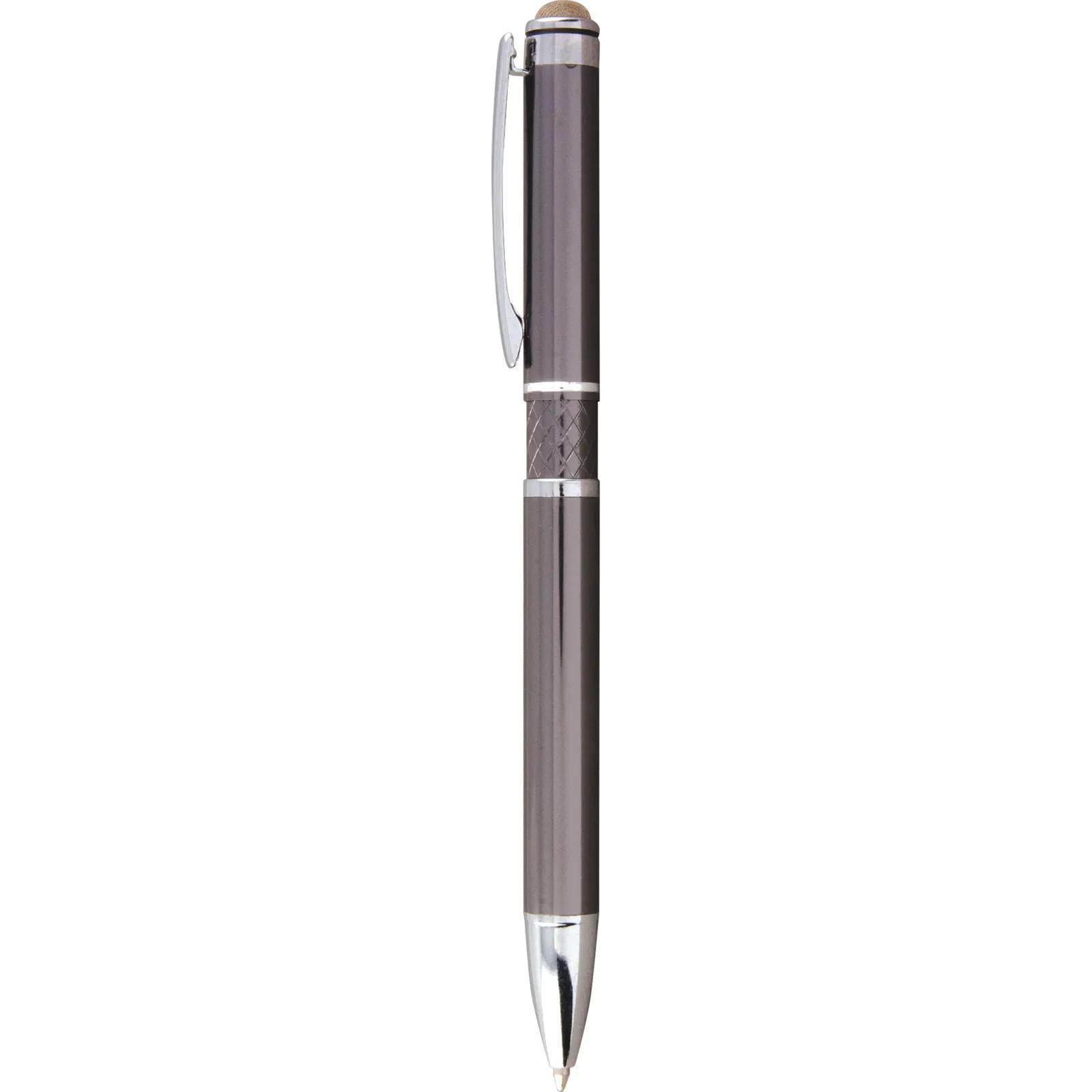 Executive Stylus Pen Microfiber Tip Chrome - 5.6 in - blank view 11