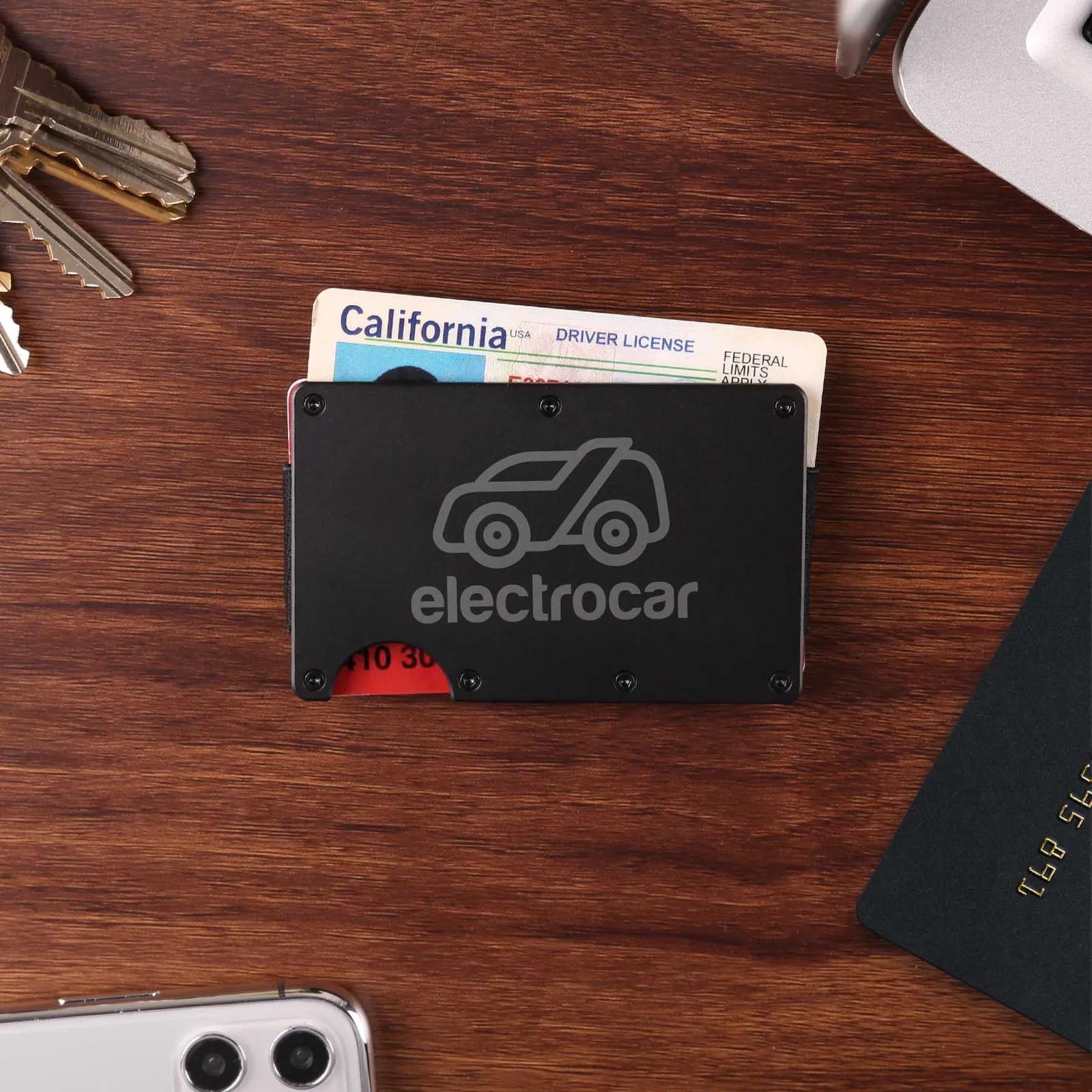 Aluminum Slim Wallet with Money Clip - 15 Card - product view 4