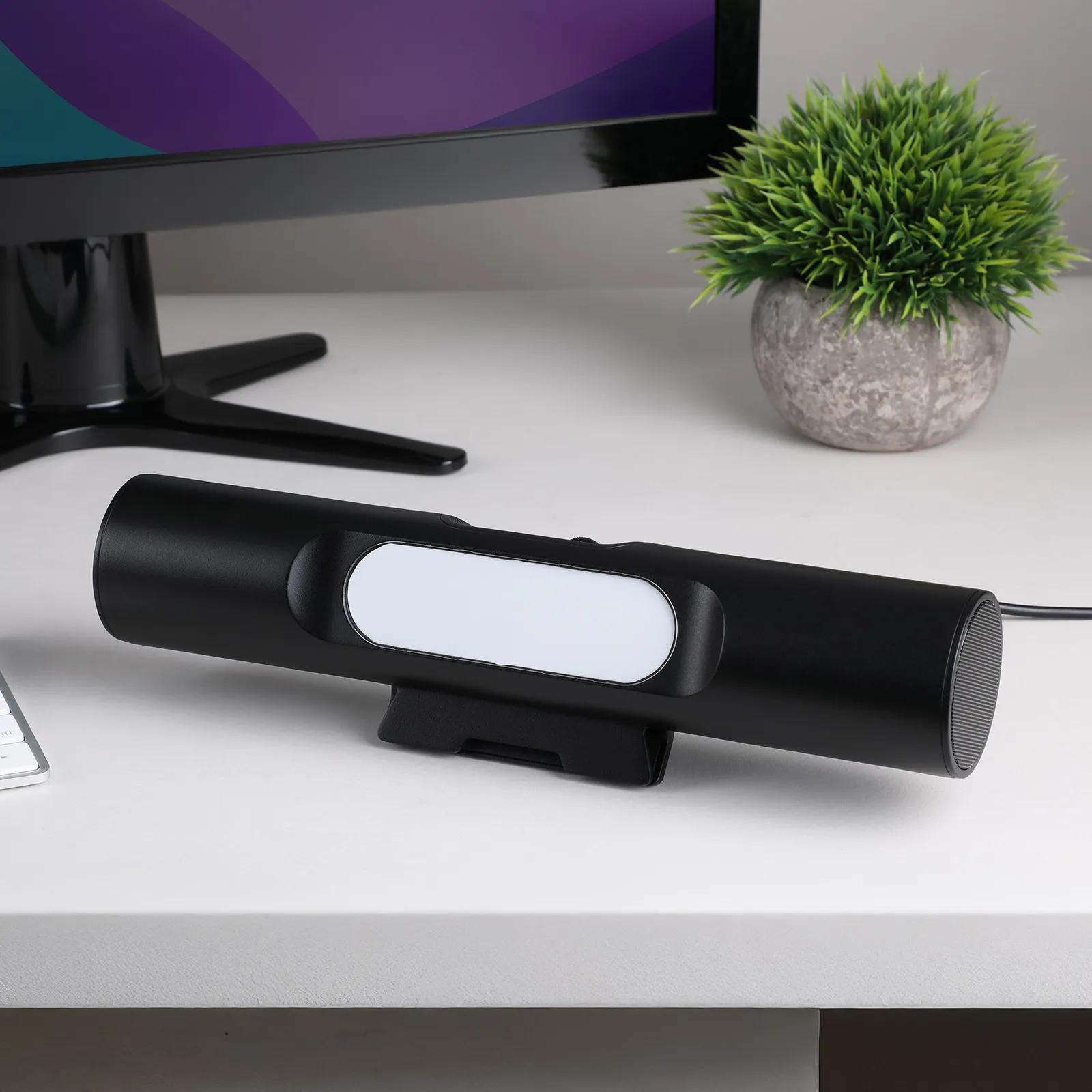 Clip-On Monitor Speaker Bar with LED Logo - 6 Watt - blank view 9