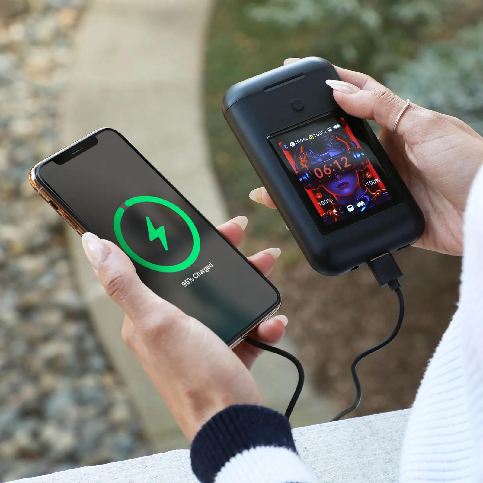 Power Bank Earbuds Combo 5000mAh Touchscreen 15W Fast - product view 2