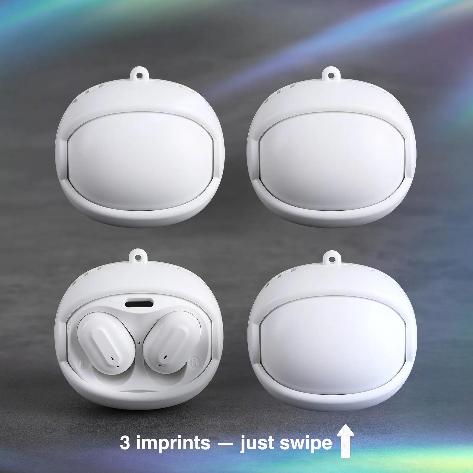 Wireless Earbuds with Rotating Case - Spinnergy - blank view 10