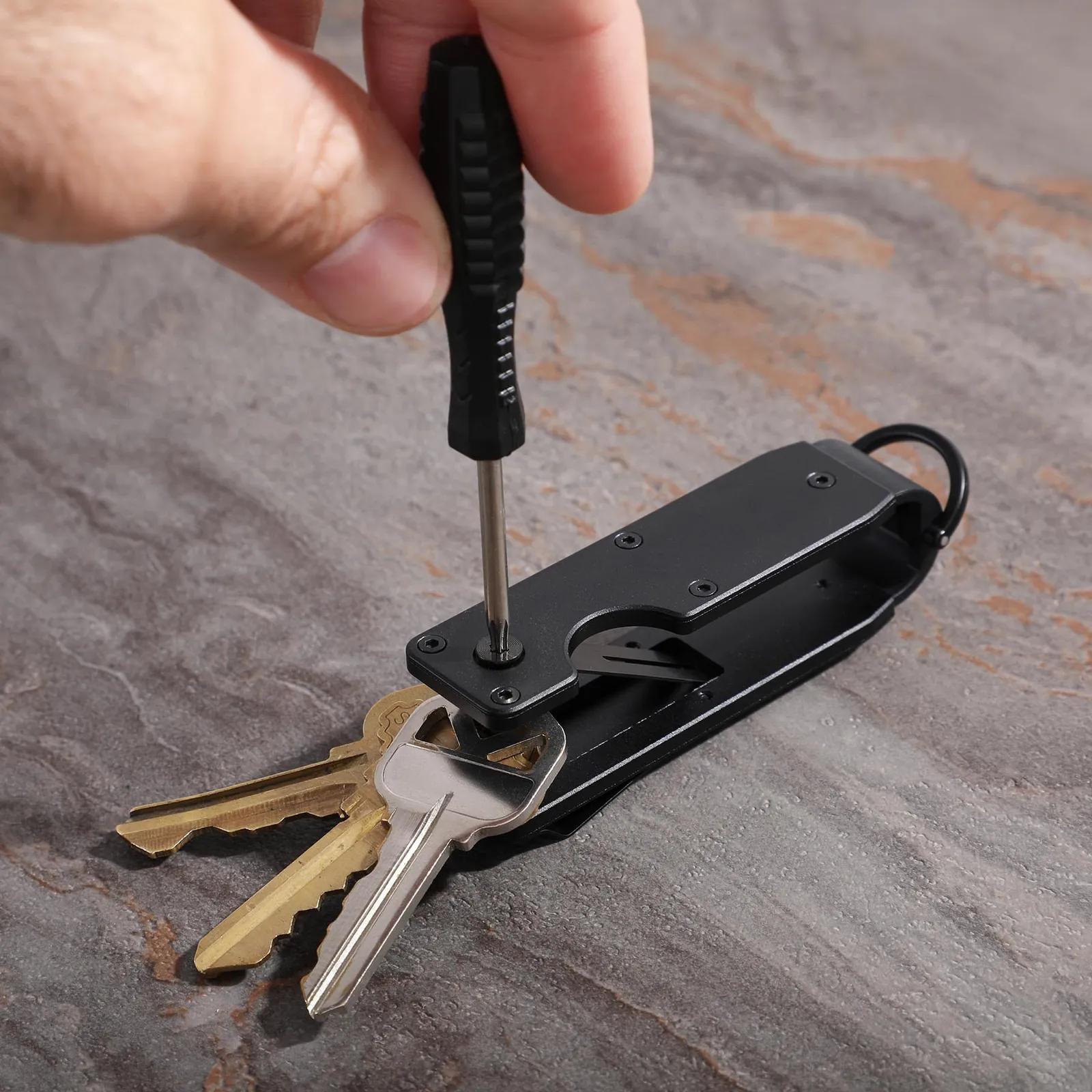 Key Organizer Aluminum Compact - 3 1/4 in - blank view 9