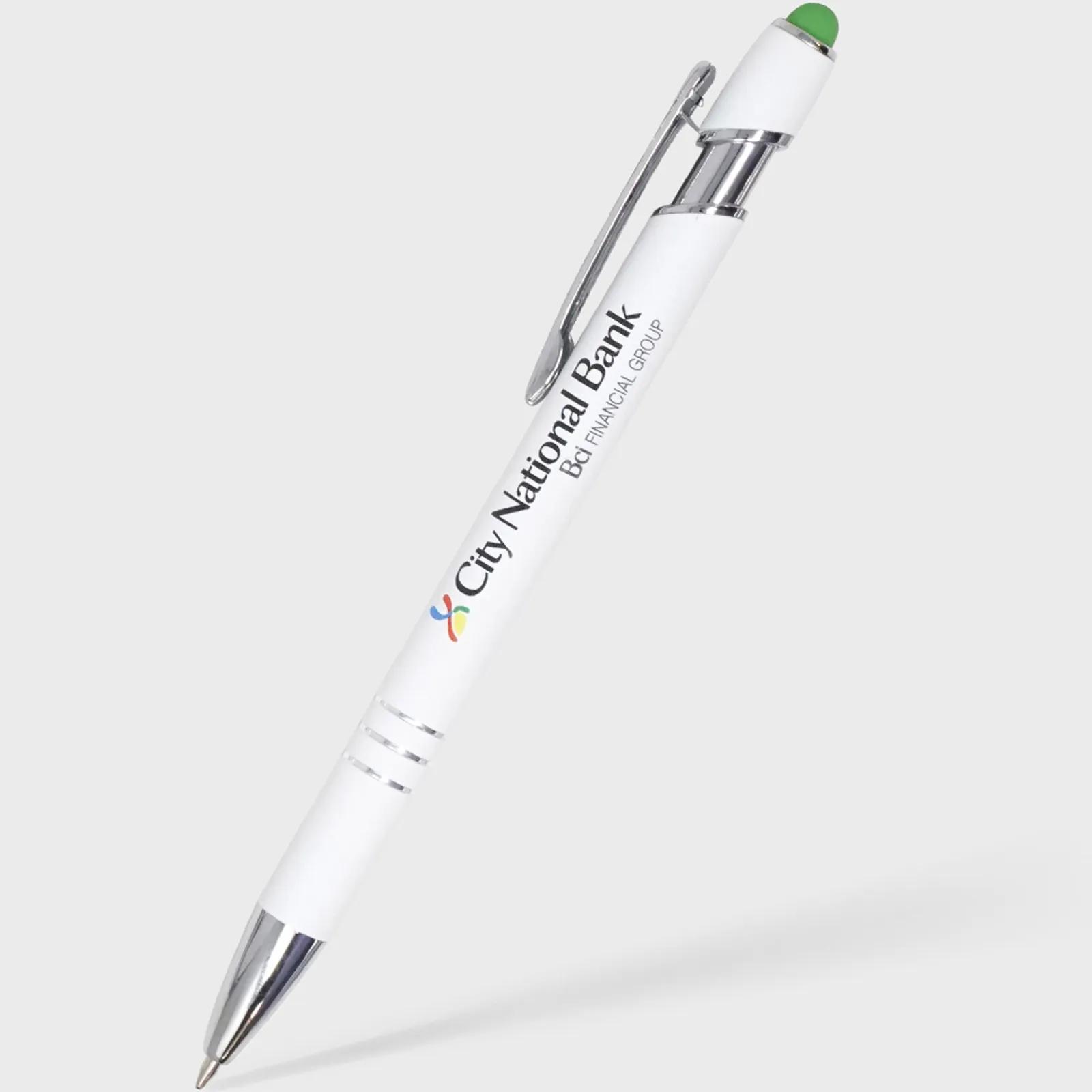 Stylus Pen Metal Soft Touch White - 5 19/32 in - product view 8