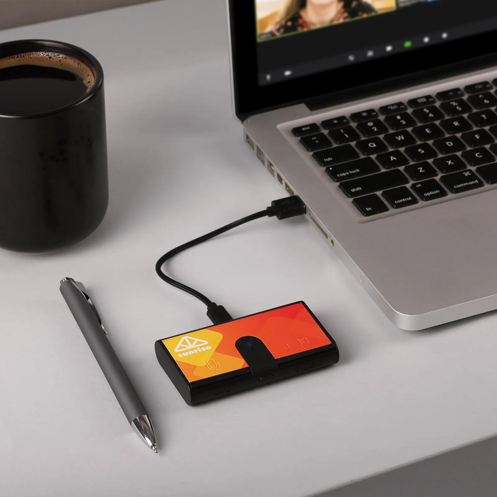 Mute Button Virtual Meeting LED Indicator - 3 1/4 x 1 1/2 in - product view 3