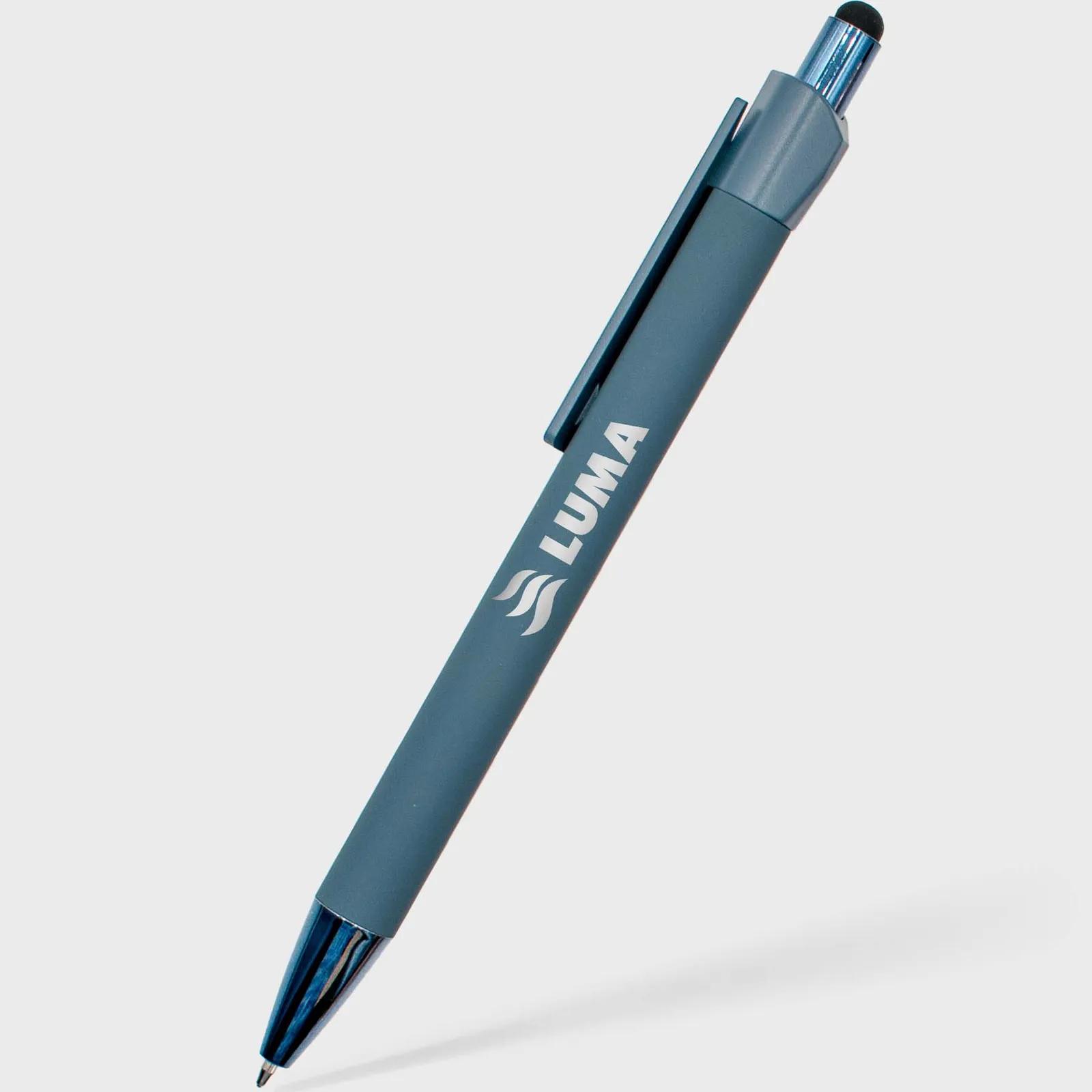 Stylus Pen Metal Soft Touch Metallic Trim - 5 5/8 in - product view 13