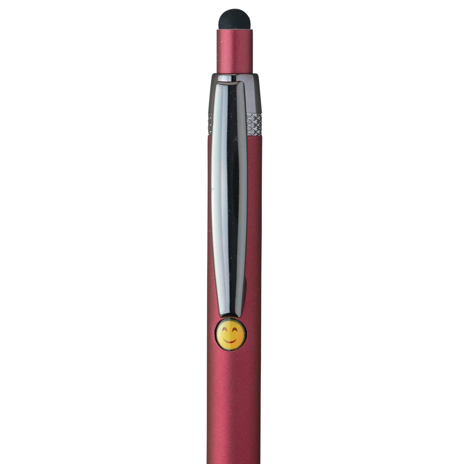 Stylus Pen Aluminum Emoji Click Soft Touch - 5 1/2 in - product view 4