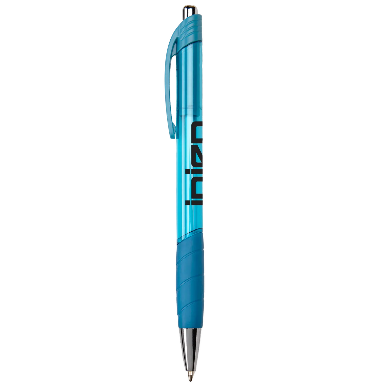 Pen Transparent Chrome Grip Black Ink - 5 1/2 in - product view 4