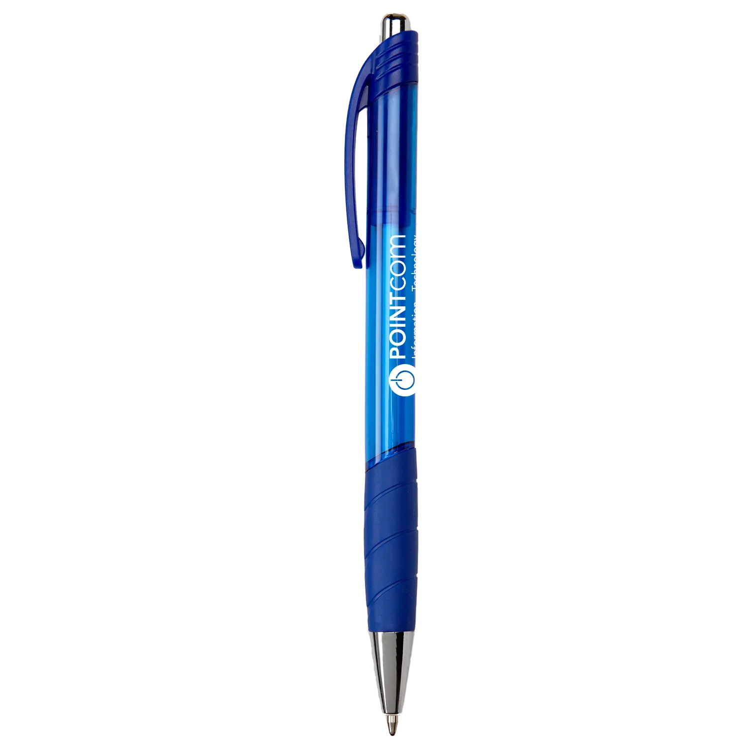 Pen Transparent Chrome Grip Black Ink - 5 1/2 in - product view 5