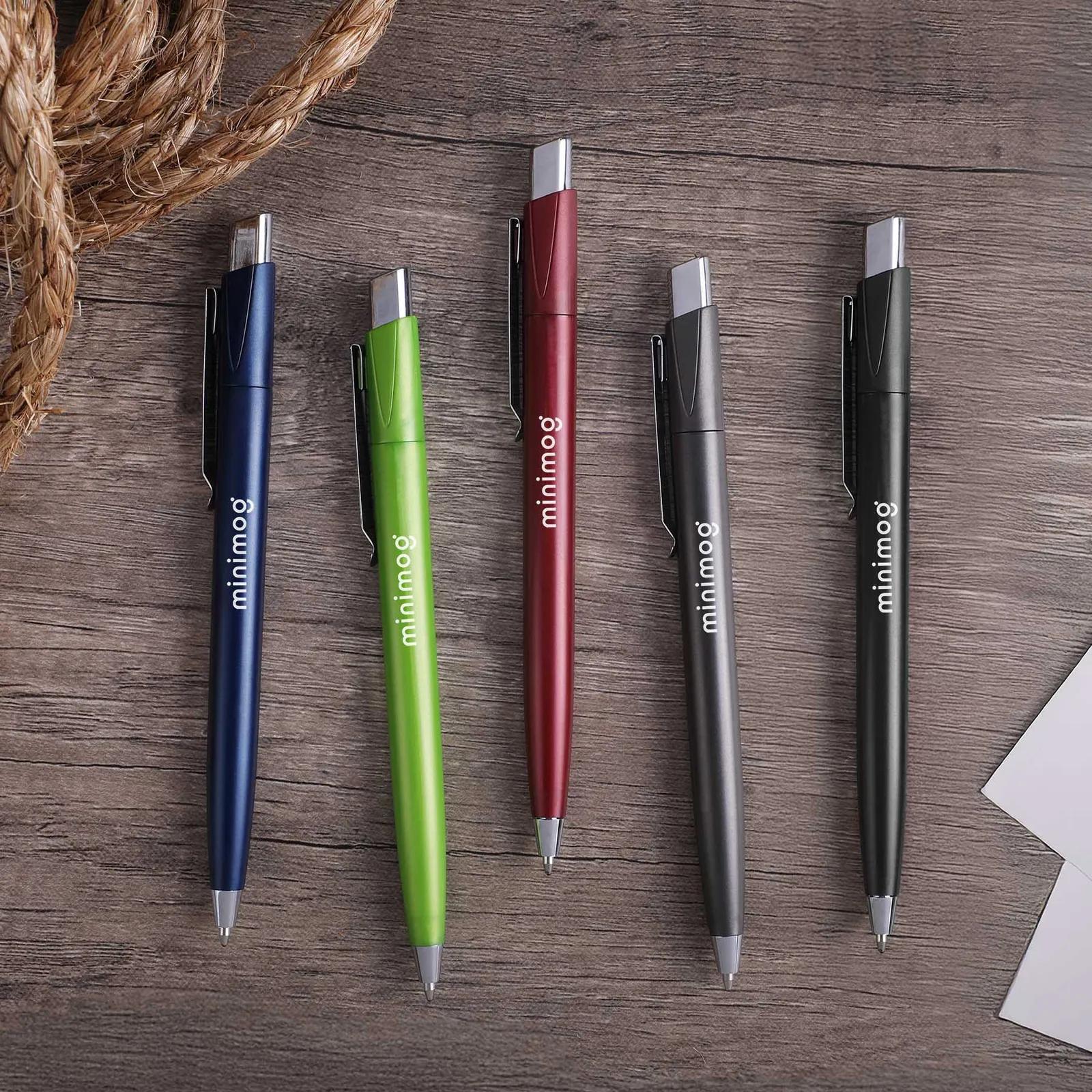 Pen Retractable Metallic Chrome Accents - 5.6 in