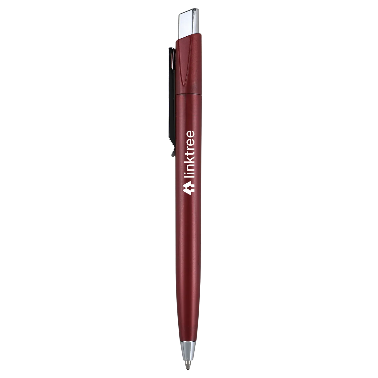 Pen Retractable Metallic Chrome Accents - 5.6 in - product view 5