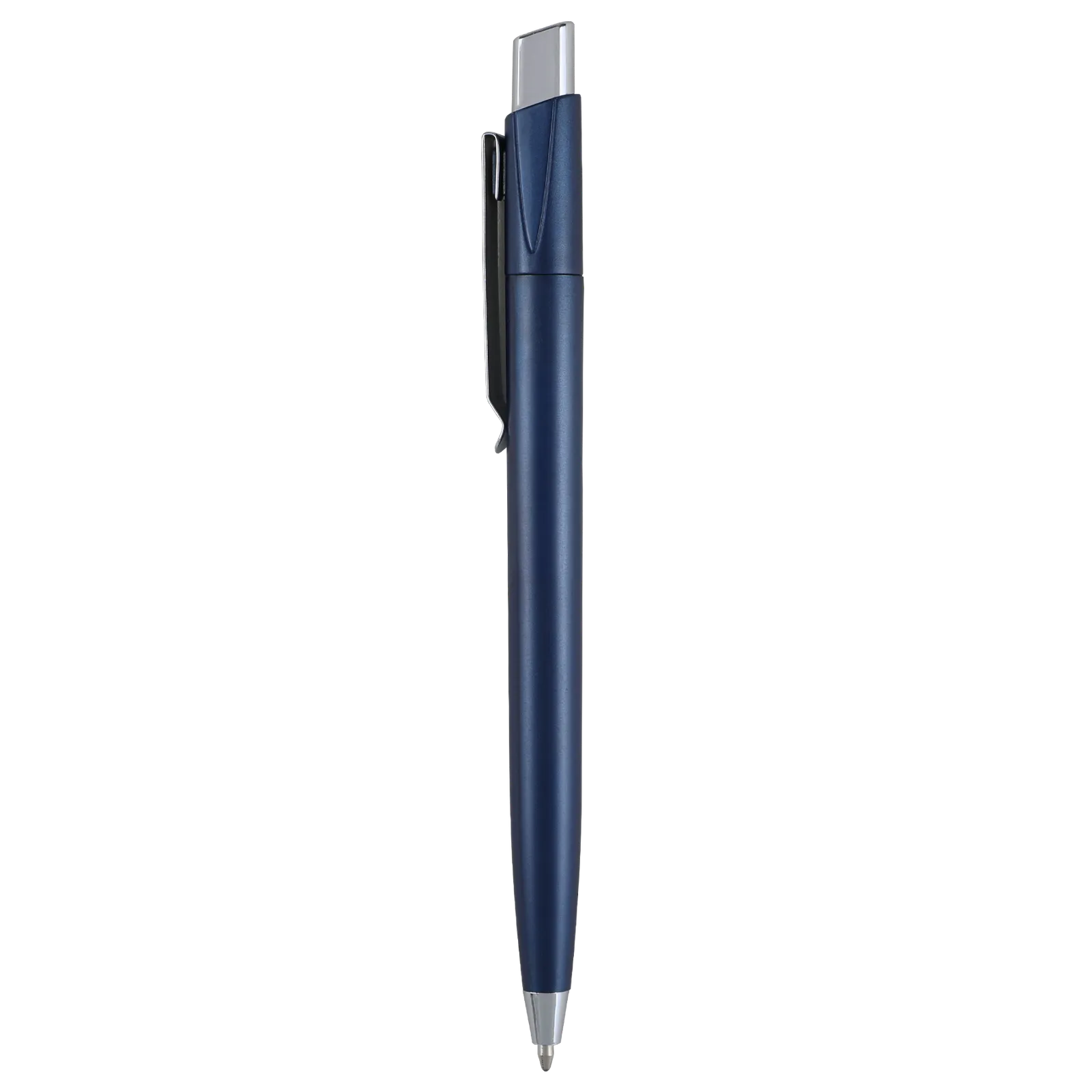 Pen Retractable Metallic Chrome Accents - 5.6 in - blank view 9