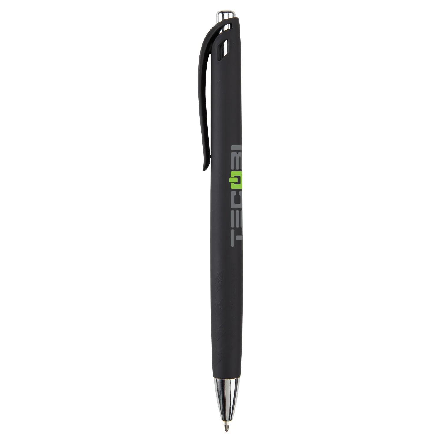 Pen Retractable Velvet Touch Matte Metallic - 5.6 in - product view 2