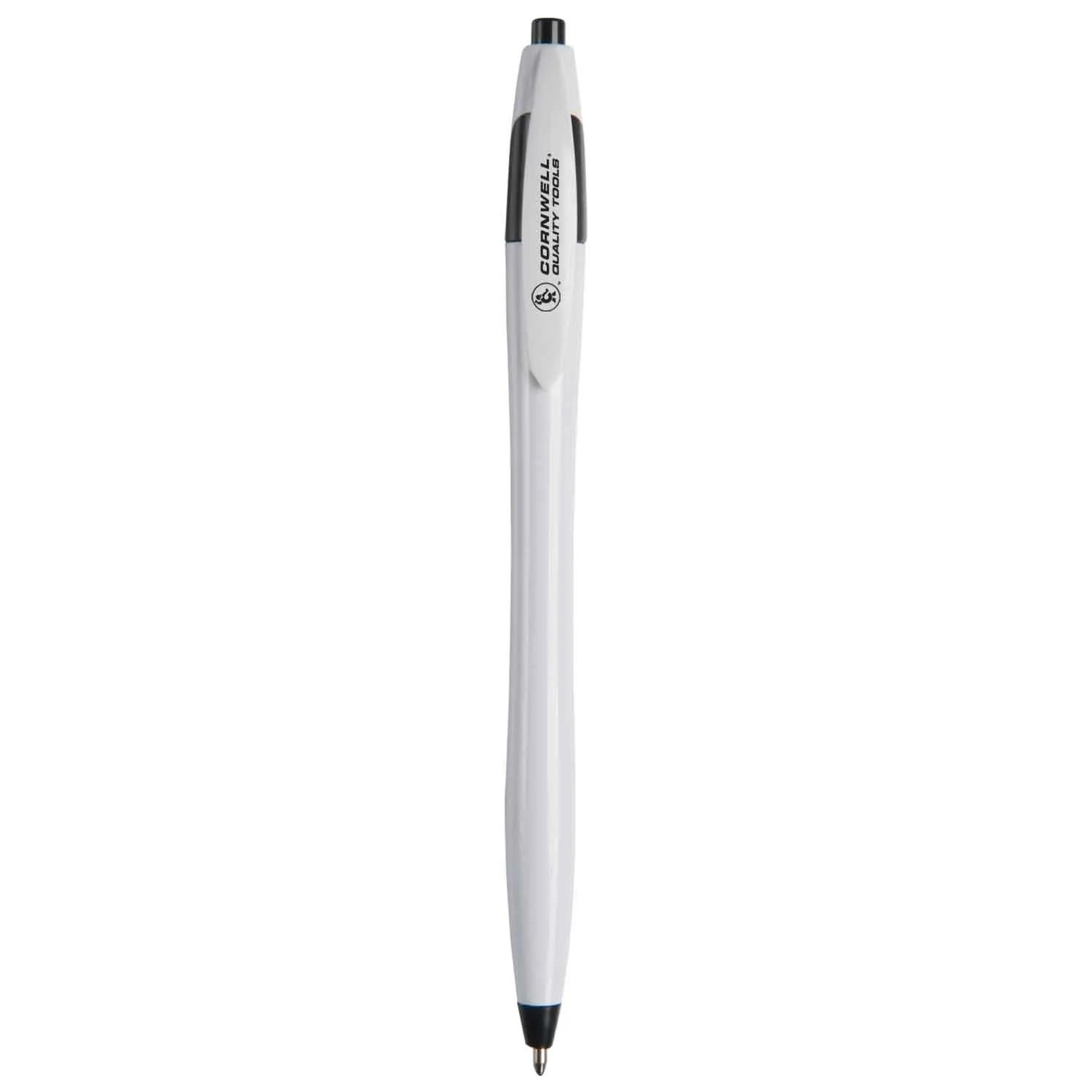 Pen Retractable Hourglass White Barrel Colored - 5.8 in - product view 4