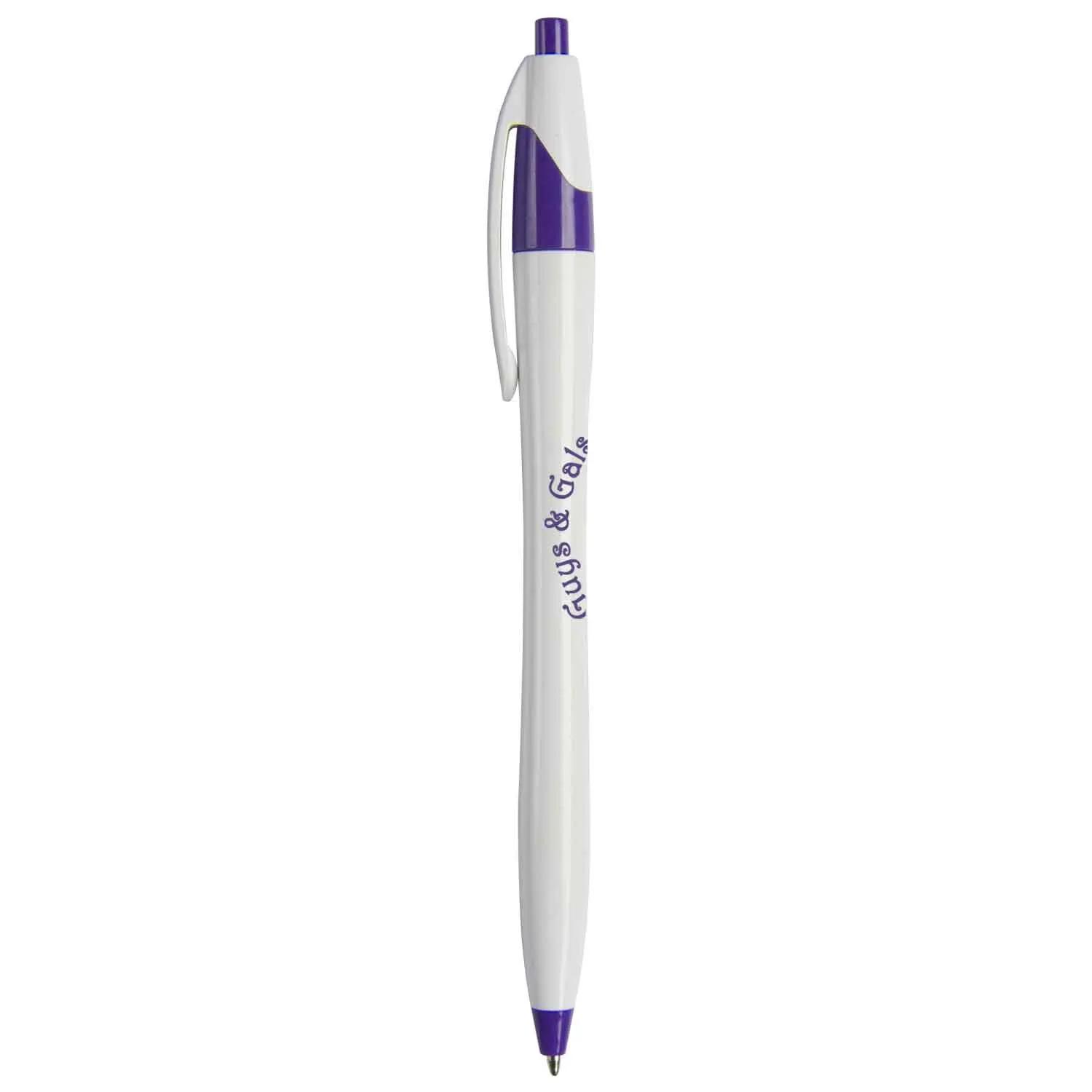Pen Retractable Hourglass White Barrel Colored - 5.8 in - product view 10