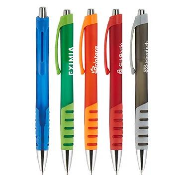 Ballpoint Pen Two-Tone Rubberized Frost Barrel - 5 5/8 in
