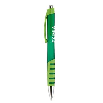 Ballpoint Pen Two-Tone Rubberized Frost Barrel - 5 5/8 in - product view 3