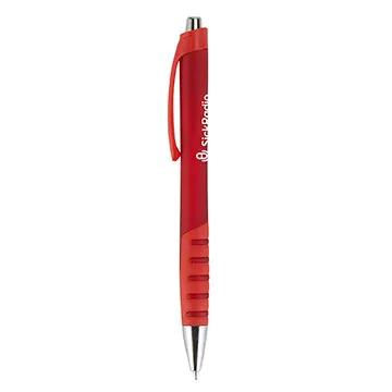 Ballpoint Pen Two-Tone Rubberized Frost Barrel - 5 5/8 in - product view 6