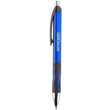 Ballpoint Pen Metallic Barrel Black Rubber Grip - 5 1/2 in - product view 2