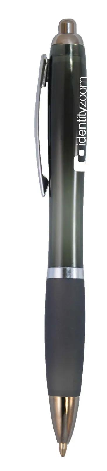 Ballpoint Pen Translucent Barrel Chrome Accents - 5 1/2 in - product view 2