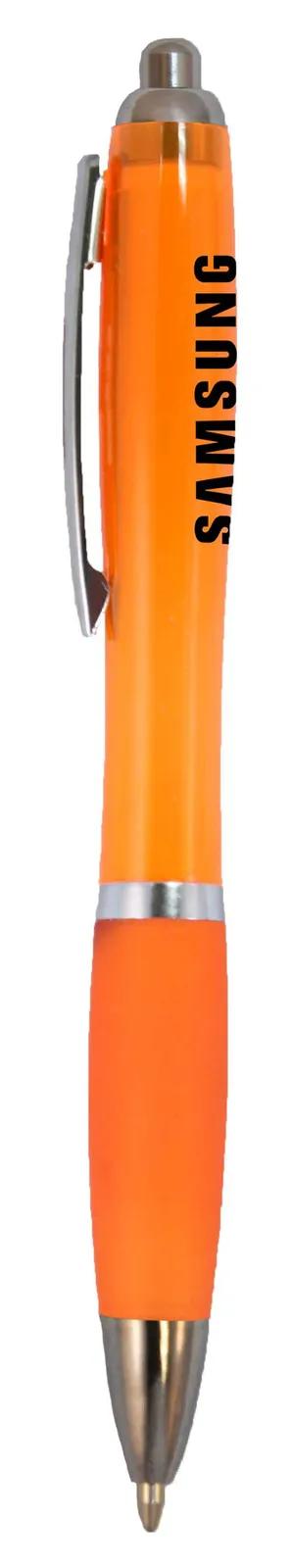 Ballpoint Pen Translucent Barrel Chrome Accents - 5 1/2 in - product view 6