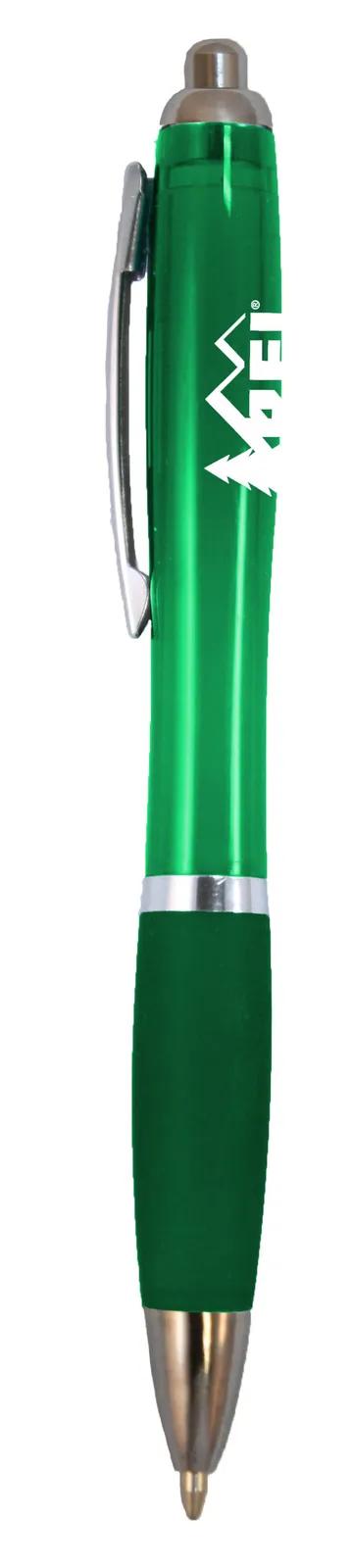 Ballpoint Pen Translucent Barrel Chrome Accents - 5 1/2 in - product view 7