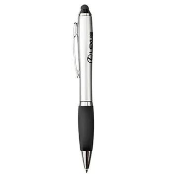 Stylus Pen Silver Barrel Colored Rubber Grip - 5 3/8 in - product view 7
