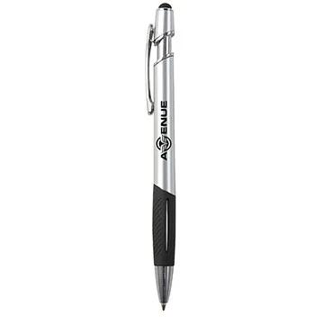 Stylus Pen Silver Barrel Colored Grip - 5 3/4 in - product view 2