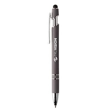 Stylus Pen Velvet-Touch Barrel Chrome Accents - 5 3/4 in - product view 2