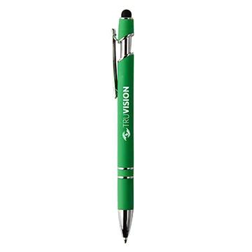 Stylus Pen Velvet-Touch Barrel Chrome Accents - 5 3/4 in - product view 3