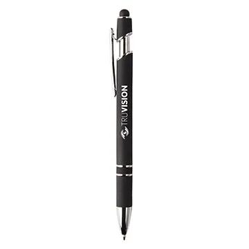Stylus Pen Velvet-Touch Barrel Chrome Accents - 5 3/4 in - product view 5